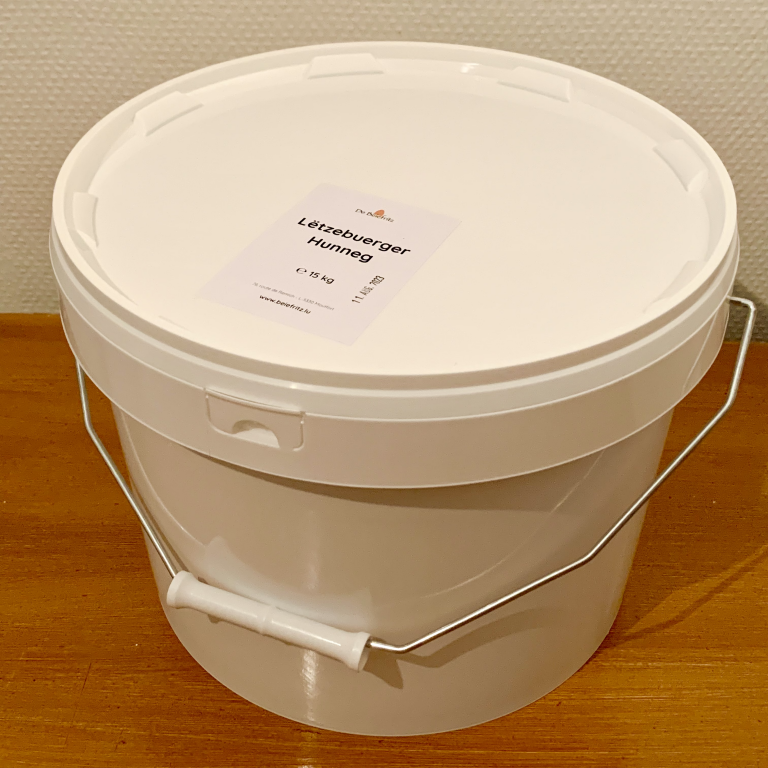 DE BEIEFRITZ - Luxemburger Honig 7kg - Großgebinde im Eimer