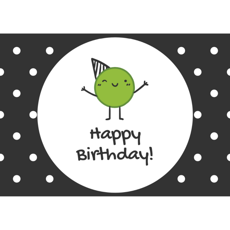 Grußkarte Nr. 3 - "Happy Birthday!"