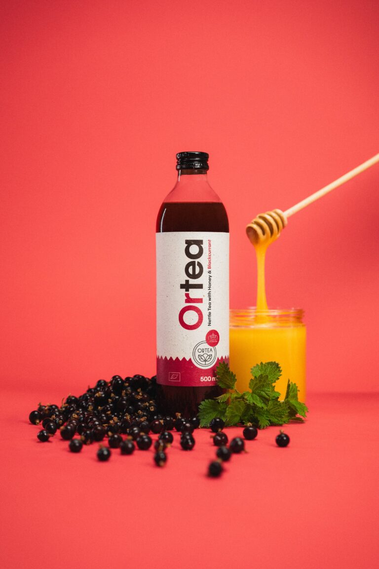 ORTEA – Bio-Brennnessel-Eistee mit Cassis & Honig (0,5L)