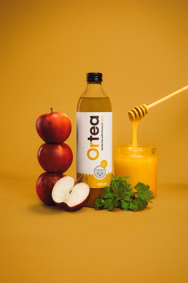 ORTEA – Bio-Brennnessel-Eistee mit Apfelsaft & Honig (0,5L)